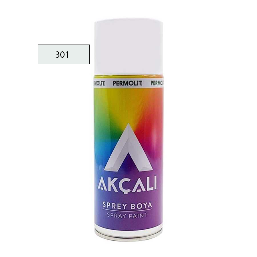 AKÇALI SPREY BOYA 301 PARLAK BEYAZ 400 ML
